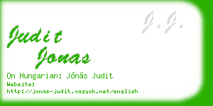 judit jonas business card